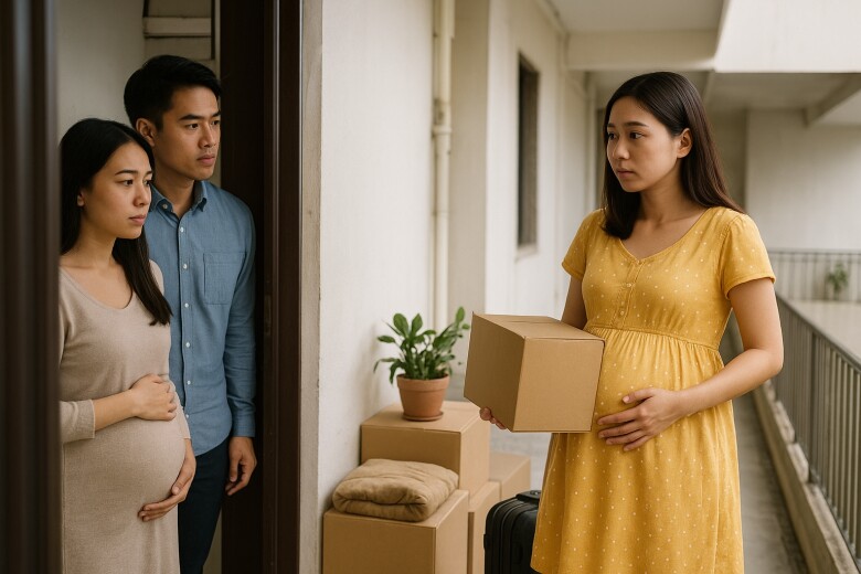 Cô hàng xóm mới chuyển đến đang mang bầu, tôi sửng sốt khi biết cha đứa bé là ai - 1