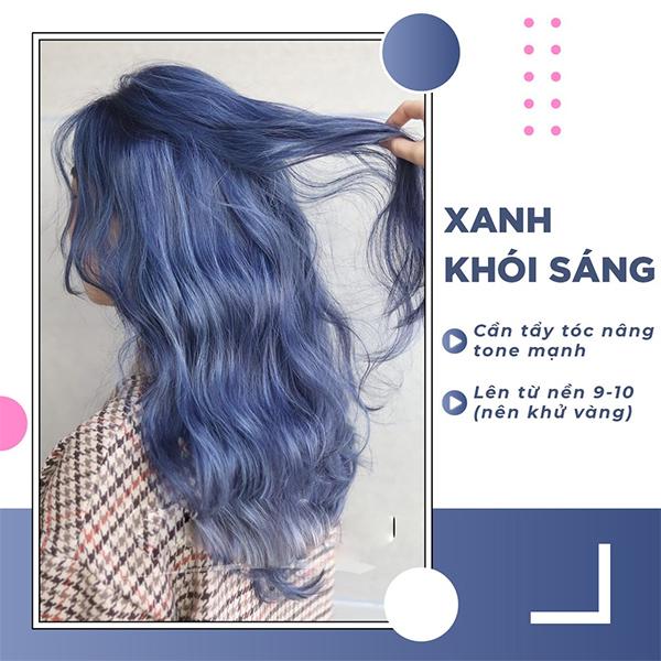 Những màu tóc xanh khói đẹp thời thượng cá tính nhất hiện nay - 5