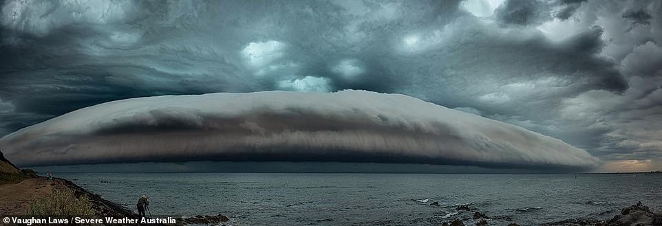 Aus tralia: Đám mây kỳ lạ hình cá voi khổng lồ phía chân trời