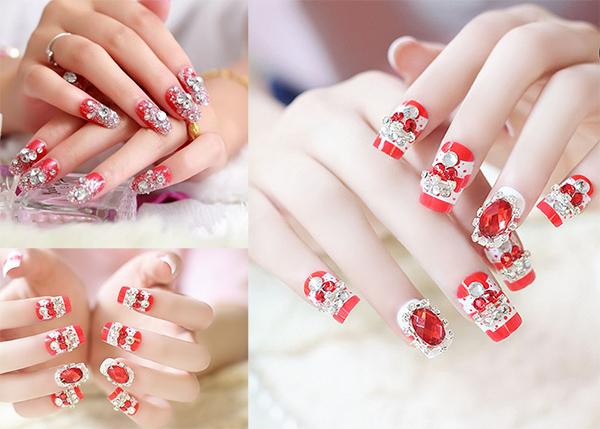 Nail đính đá: 18 mẫu đơn giản đẹp dẫn đầu xu hướng hiện nay - 2