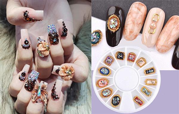 Nail đính đá: 18 mẫu đơn giản đẹp dẫn đầu xu hướng hiện nay - 6