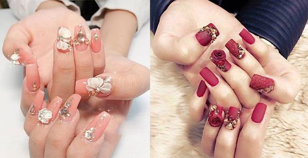 Nail đính đá: 18 mẫu đơn giản đẹp dẫn đầu xu hướng hiện nay - 7