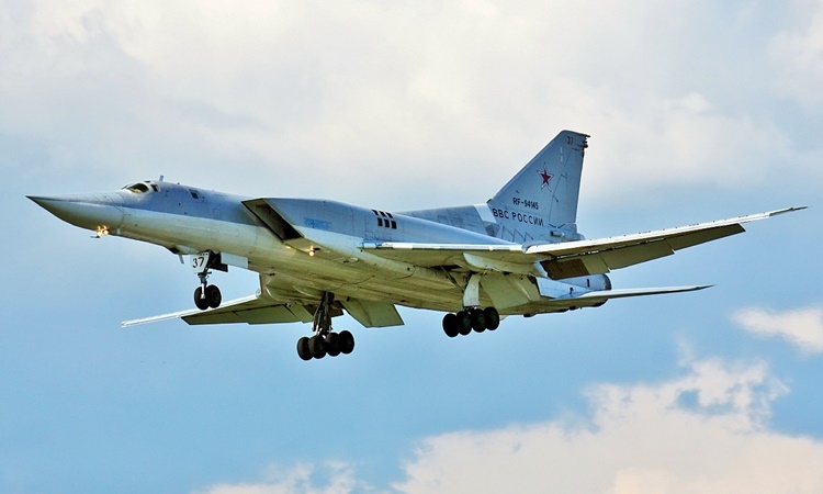 Một oanh tạc cơ  Tu-22M3 của không quân Nga. Ảnh: Wikipedia.