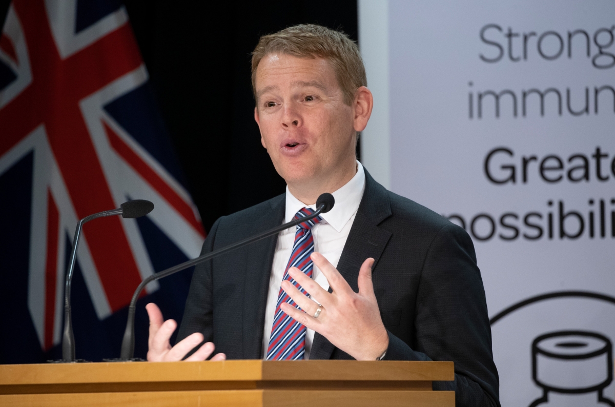 Bộ trưởng Phụ trách ứng phó Covid-19 của New Zealand Chris Hipkins. Ảnh: NZ Herald