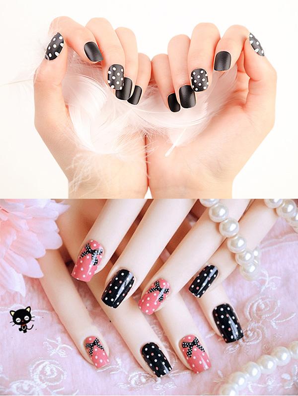 15 Kiểu nail màu đen sang chảnh đẹp đơn giản hot nhất hiện nay - 11