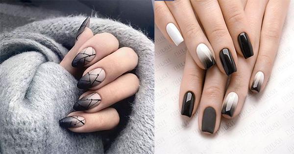 15 Kiểu nail màu đen sang chảnh đẹp đơn giản hot nhất hiện nay - 12