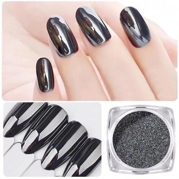 15 Kiểu nail màu đen sang chảnh đẹp đơn giản hot nhất hiện nay - 13