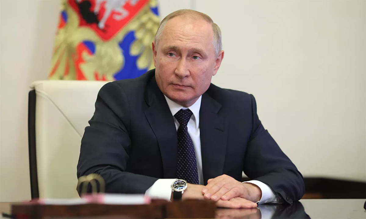 Tổng thống Nga Vladimir Putin trong cuộc họp ngày 15/10. Ảnh: RIA Novosti.