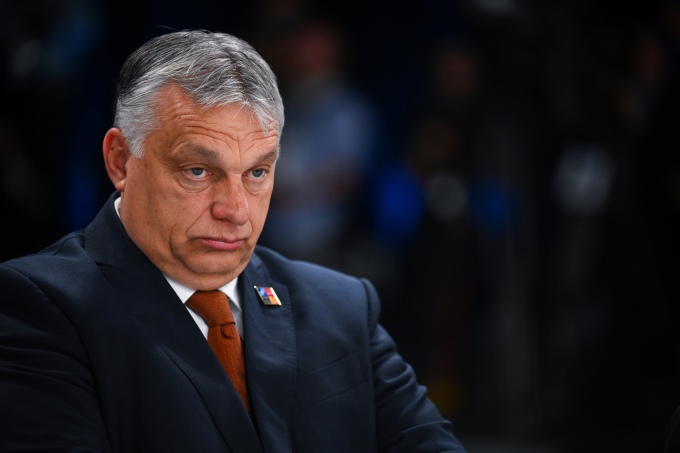 Thủ tướng Hungary Viktor Orban dự hội nghị thượng đỉnh NATO ở Madrid, Tây Ban Nha ngày 30/6. Ảnh: AFP.