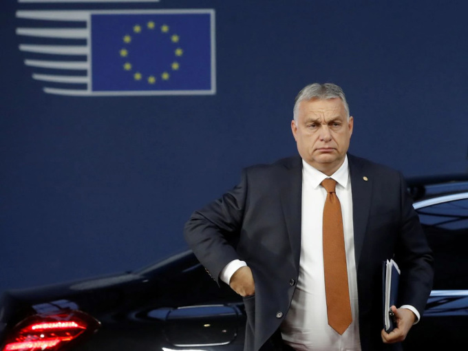 Thủ tướng Hungary Viktor Orban tại Brussels, Bỉ hôm 22/10. Ảnh: Reuters.