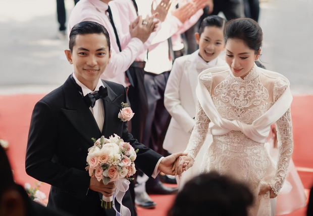 Áo dài cưới của Khánh Thi: Thiết kế độc nhất phảng phất nét đẹp hoàng gia - Ảnh 3.