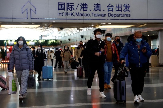 Sân bay quốc tế thủ đô Bắc Kinh ngày 27/12. Ảnh: Reuters