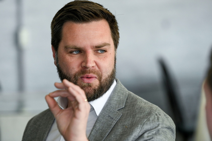 Thượng nghị sĩ Cộng hòa JD Vance tại thành phố Marietta, bang Ohio năm 2022. Ảnh: AFP