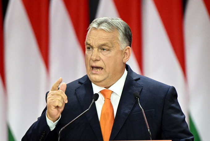 Thủ tướng Hungary Viktor Orban phát biểu tại một sự kiện ở Budapest ngày 18/11. Ảnh: AFP