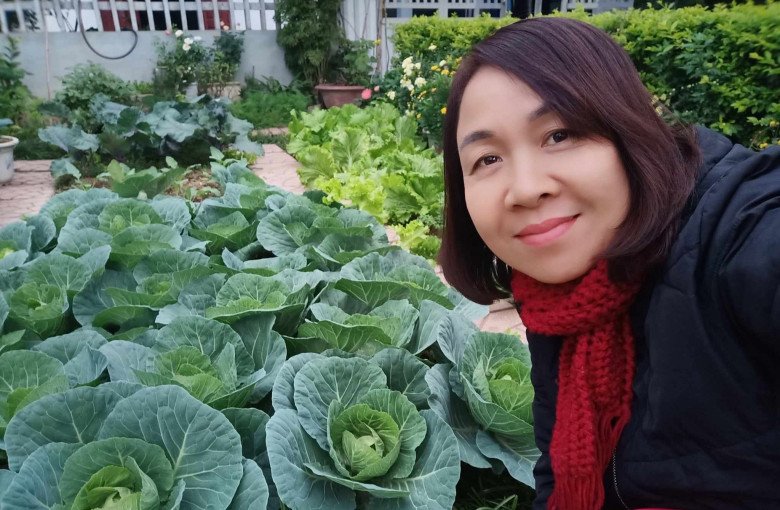 Cô giáo Bắc Giang làm vườn cực mát tay, trồng rau rau xanh mướt, trồng hoa hoa khoe sắc - 3