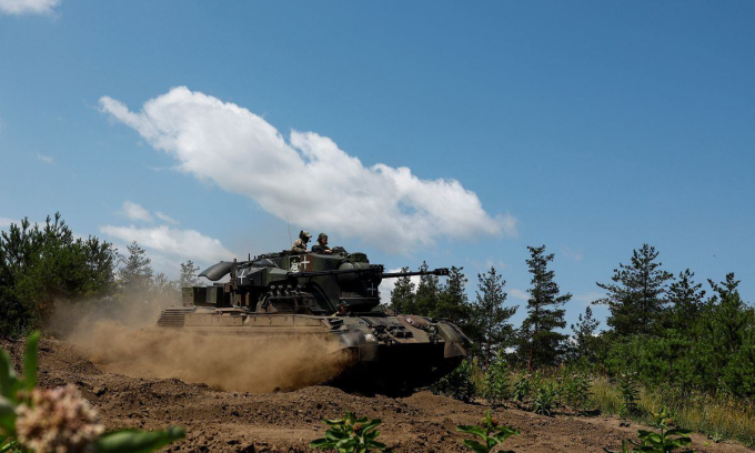 Ukraine triển khai pháo phòng không tự hành Gepard tại tỉnh Kiev hôm 30/6. Ảnh: Reuters