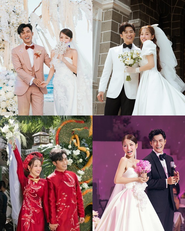 Linh Rin, Thanh Hằng và loạt mỹ nhân Việt cưới năm 2023: Người đơn giản đến bất ngờ, người bị chê làm lố - Ảnh 6.