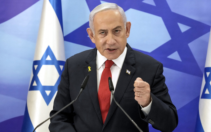 Thủ tướng Israel Benjamin Netanyahu tại cuộc họp báo ở Jerusalem ngày 9/12. Ảnh: AFP