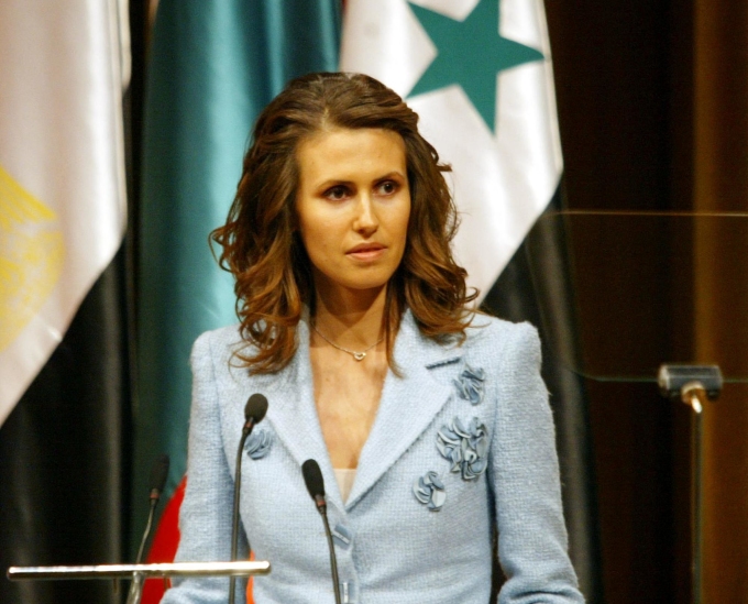 Đệ nhất phu nhân Syria Asma al-Assad trong một sự kiện hồi năm 2005. Ảnh: AFP