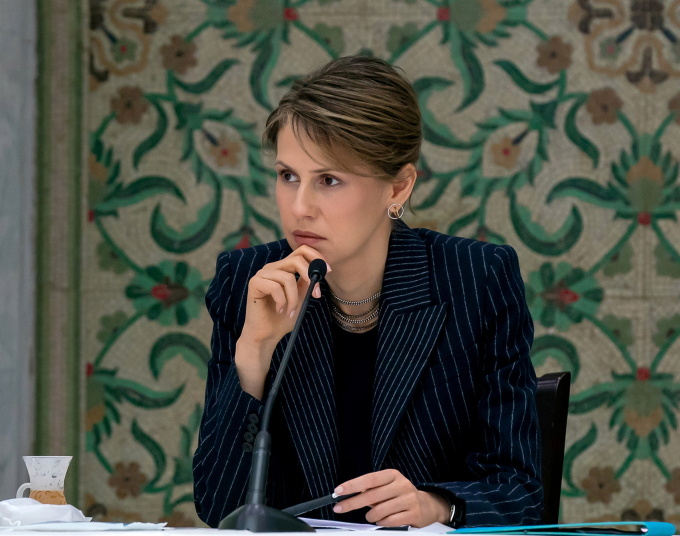 Đệ nhất phu nhân Syria Asma al-Assad tham dự một sự kiện ở thủ đô Damascus năm 2021. Ảnh: Reuters