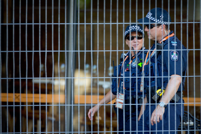 Cảnh sát Queensland tại Brisbane, tháng 11/2014. Ảnh: AFP