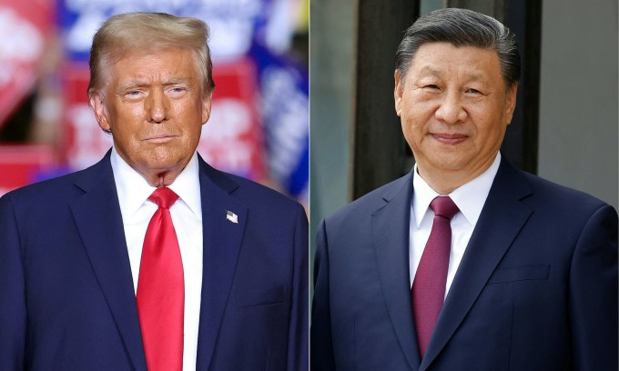 Tổng thống đắc cử Mỹ Donald Trump (trái) và Chủ tịch Trung Quốc Tập Cận Bình. Ảnh: AFP