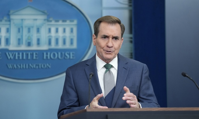 Người phát ngôn của Hội đồng An ninh Quốc gia Mỹ John Kirby tại Washington ngày 12/12. Ảnh: AP