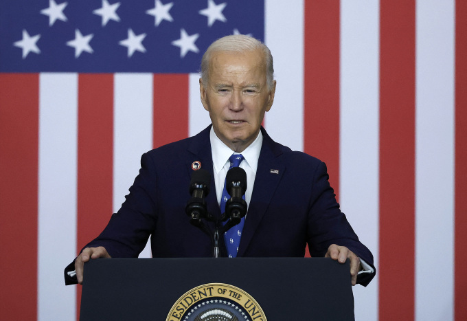 Tổng thống Mỹ Joe Biden tại Bộ Lao động ở thủ đô Washington ngày 16/12. Ảnh: AFP