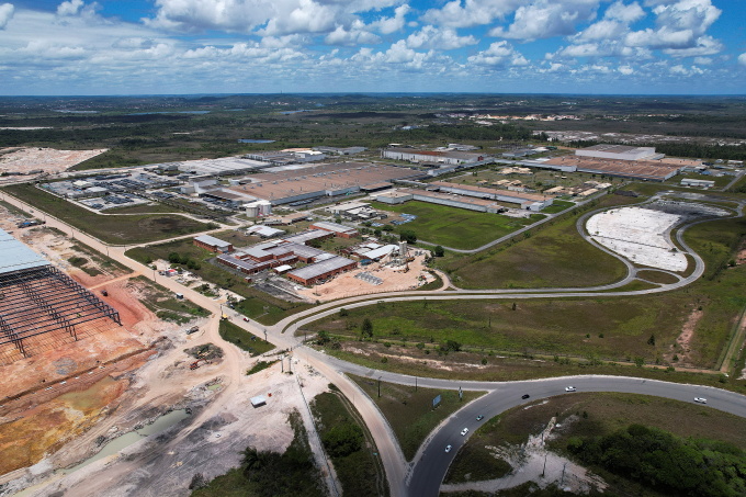 Công trường xây dựng nhà máy của BYD ở Camacari, Brazil. Ảnh: Reuters