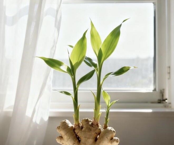 Trồng gừng thủy canh theo cách này, lá xanh mơn mởn, hoa nhanh nở giúp gia tăng tài lộc, phú quý về - 1