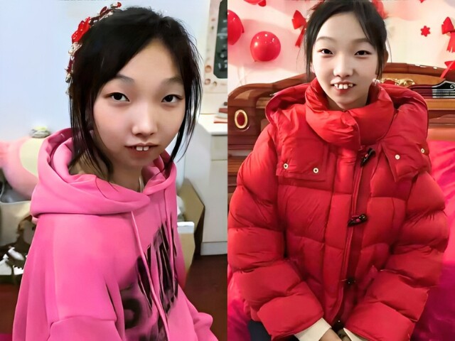 Cô gái đã 23 tuổi nhưng ngoại hình thấp bé, giống học sinh tiểu học.