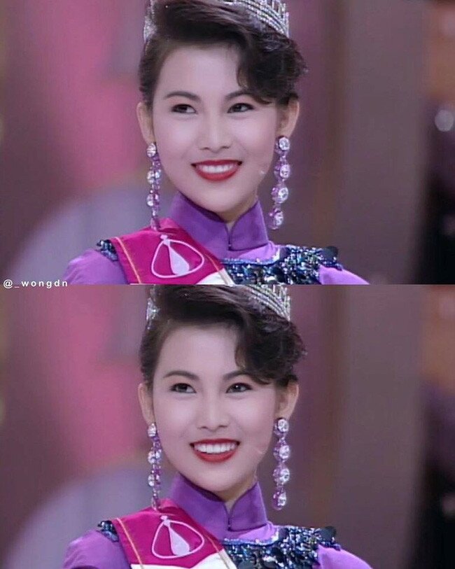 Thái Thiếu Phân đăng quang Á hậu năm 18 tuổi.