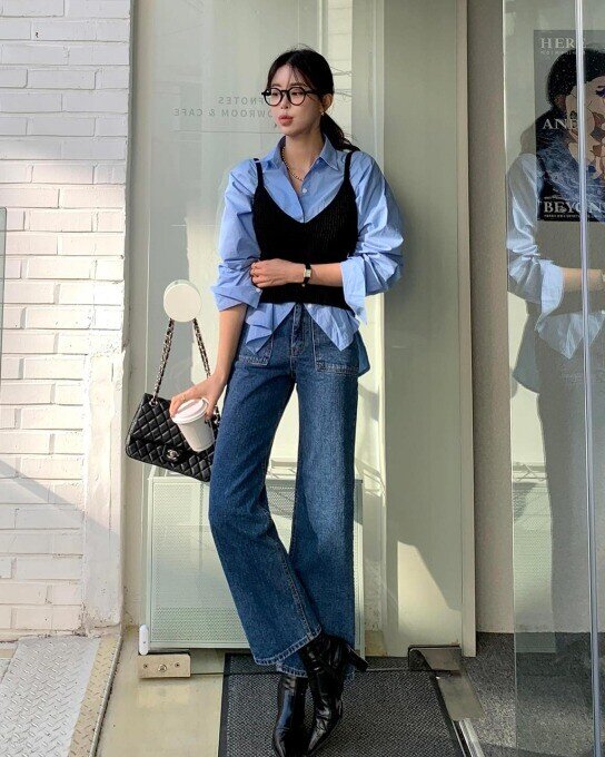 Sơ mi kết hợp 5 kiểu quần này chính là amp;#34;công thức vàngamp;#34; tôn dáng đỉnh chóp, mặc đi làm hay đi chơi đều đẹp - 11