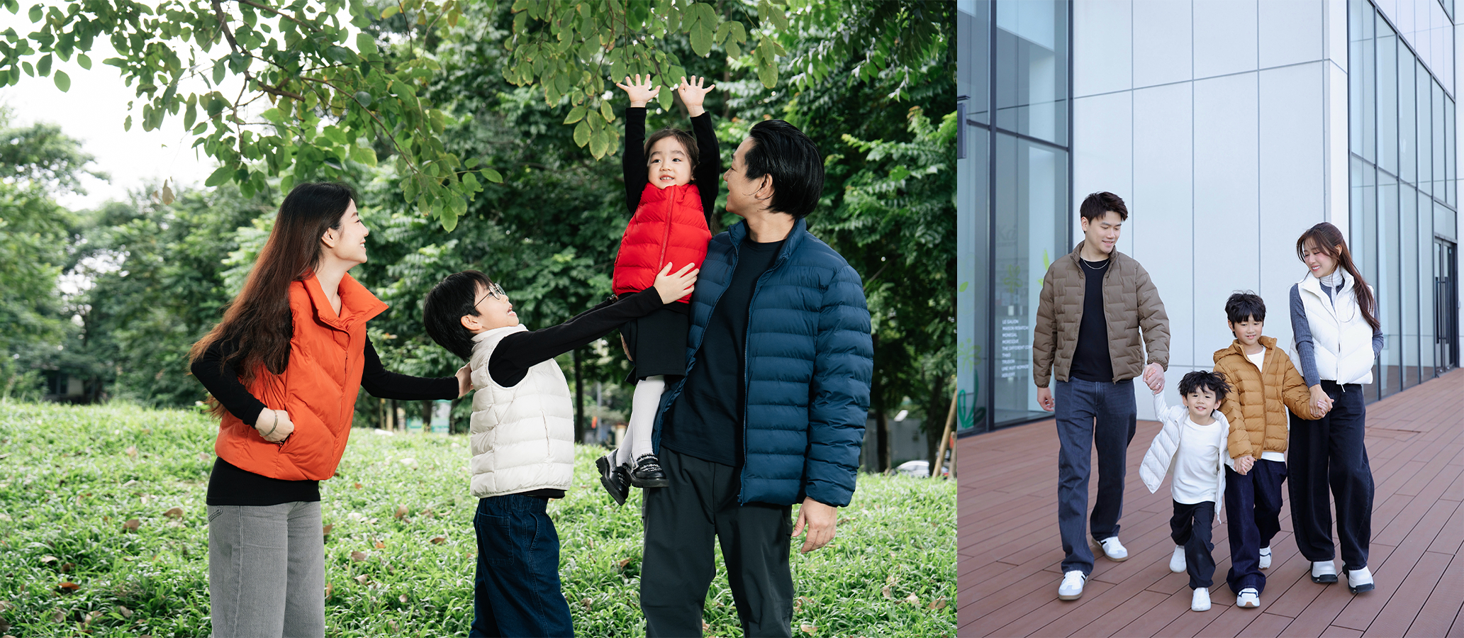 Không bó buộc trong một kiểu dáng, Pufftech năm nay “chiêu đãi” người mặc với nhiều phiên bản: từ áo khoác (jacket) truyền thống đến dáng gile (vest) gọn gàng.