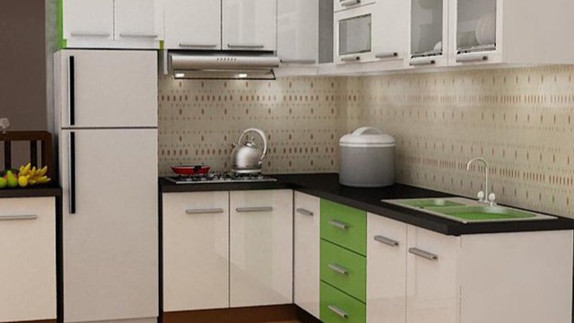 Nếu bếp và bồn rửa chén được đặt thẳng hàng dọc theo vách tường phía Bắc thì gia chủ nên đặt bếp ở phía Đông, chậu rửa bát ở phía Tây.