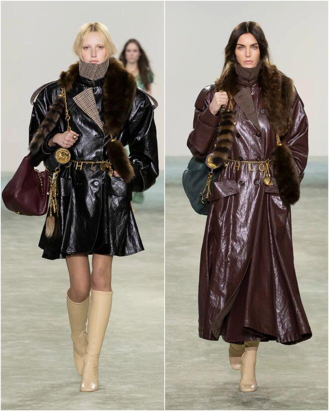 Thêm chi tiết khăn lông vào chiếc áo khoác da trông sành điệu, cá tính hơn.