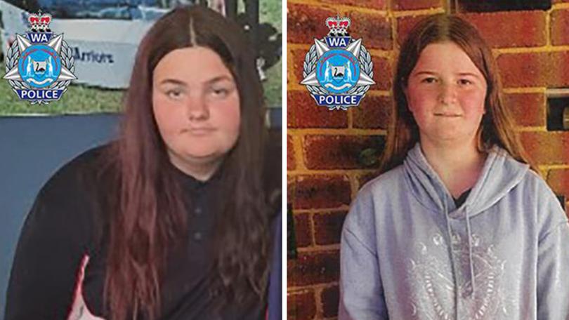 Amelia, left, and Maddison are both missing and are known to frequent Scarborough and Swanbourne beaches.