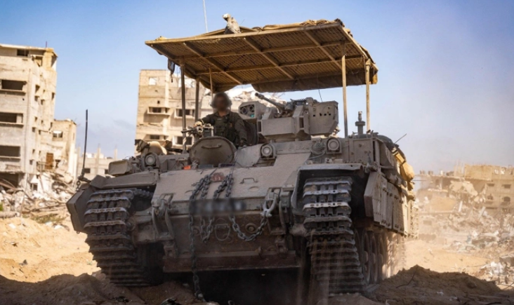 Thiết giáp Puma của Israel tại Dải Gaza ngày 16/5. Ảnh: IDF