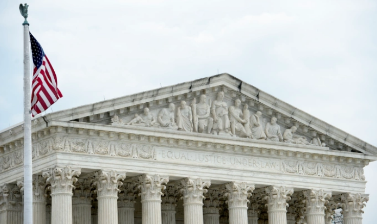 Tòa án Tối cao Mỹ ở Washington hồi tháng 2. Ảnh: AP