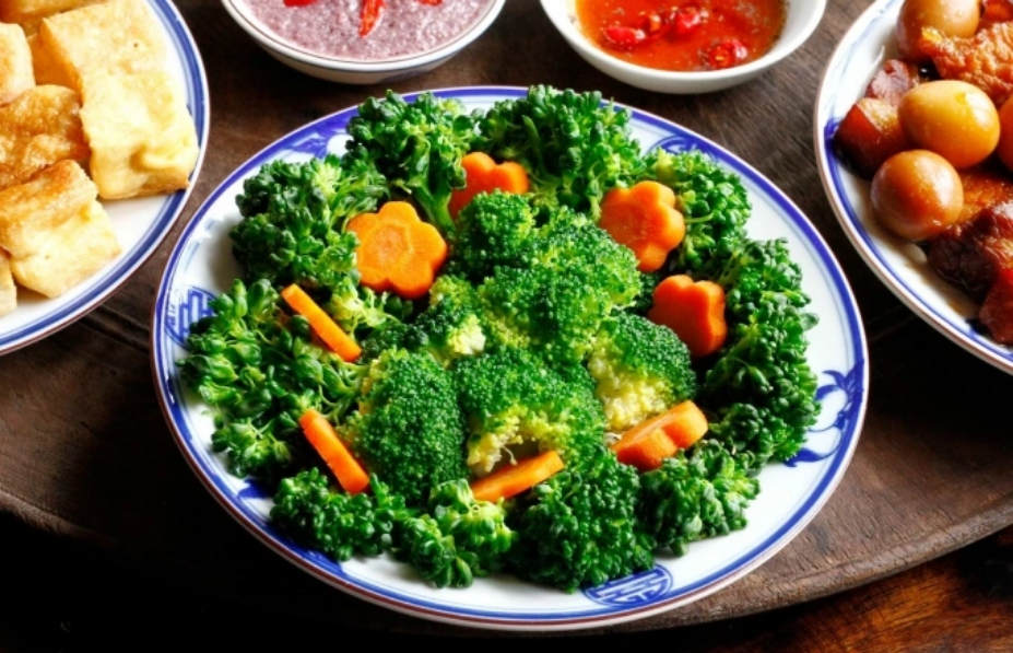 Rau hấp giữ chất và ngon ngọt hơn luộc. Ảnh: Bùi Thủy