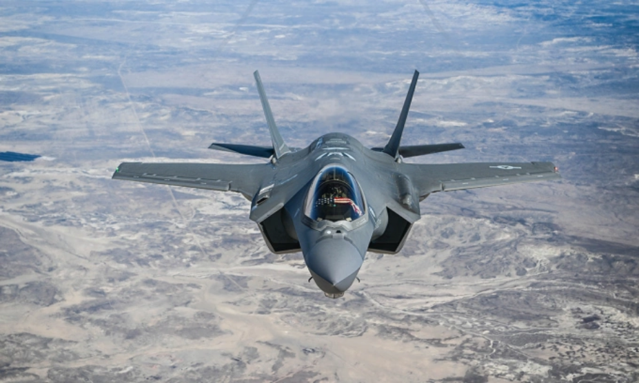 Tiêm kích F-35A của Mỹ bay huấn luyện tại bang Utah ngày 22/4. Ảnh: USAF
