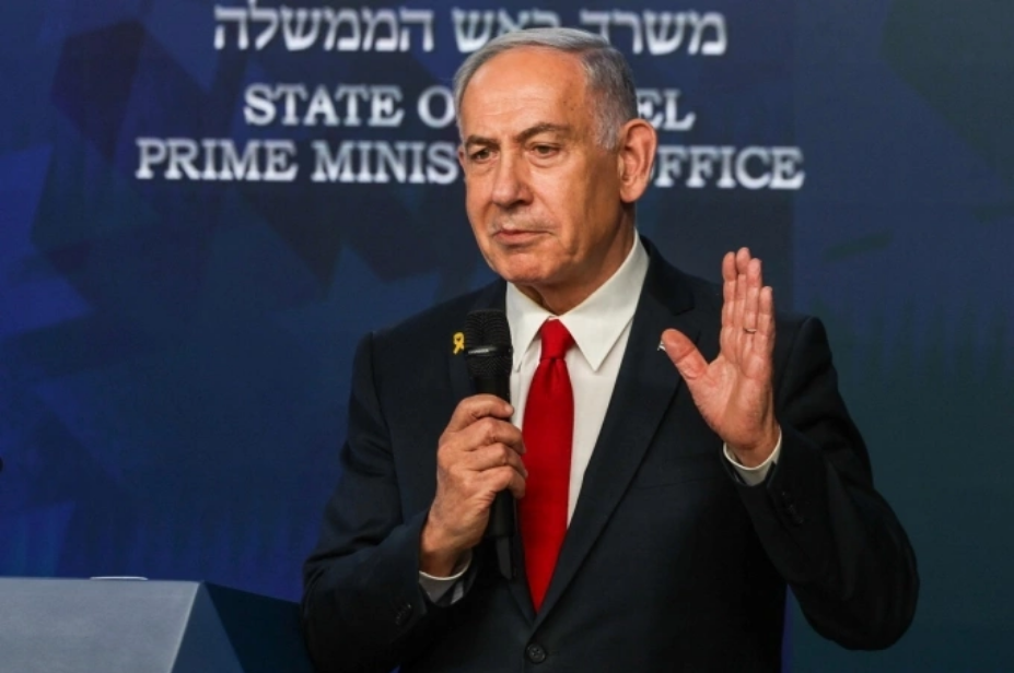 Thủ tướng Israel Benjamin Netanyahu tại cuộc họp báo ở Jerusalem ngày 21/5. Ảnh: AFP