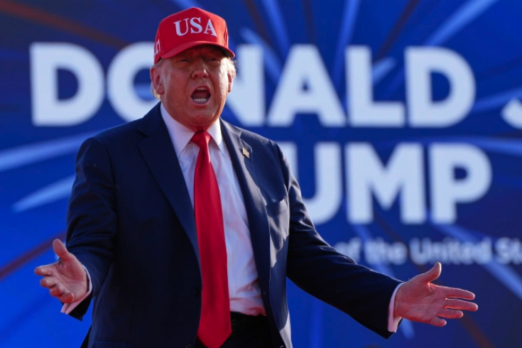 Tổng thống Donald Trump tại sự kiện ở Des Moines, bang Iowa ngày 3/7. Ảnh: AFP