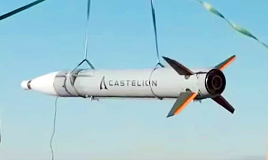 Nguyên mẫu tên lửa Blackbeard trong video do Castelion đăng hồi tháng 1. Ảnh chụp màn hình