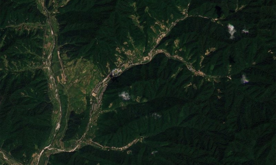 Địa điểm được cho là căn cứ Sinpung-dong trong ảnh chụp vệ tinh hôm 12/8. Ảnh: Planet Labs