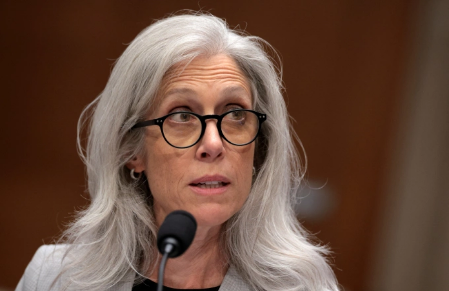 Bà Susan Monarez trong một phiên điều trần tại Thượng viện hồi tháng 6. Ảnh: AFP