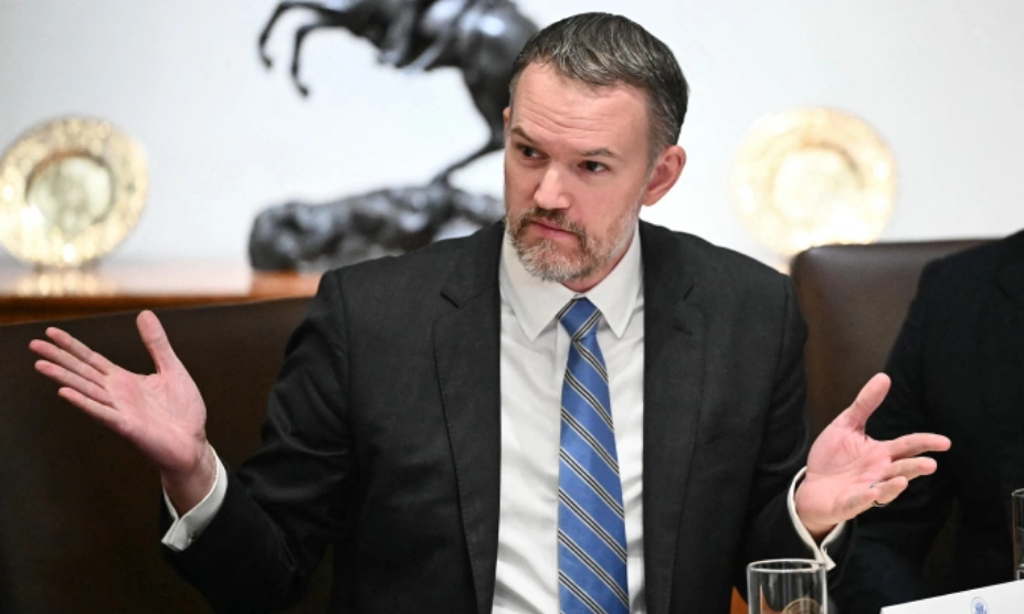 Đại diện Thương mại Mỹ Jamieson Greer tại Phòng Nội các của Nhà Trắng ngày 26/8. Ảnh: AFP