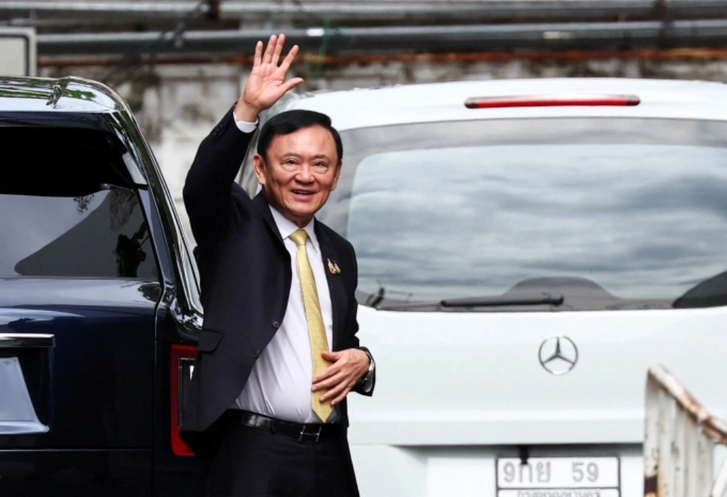 Cựu thủ tướng Thái Lan Thaksin Shinawatra tại Bangkok ngày 22/8. Ảnh: AFP