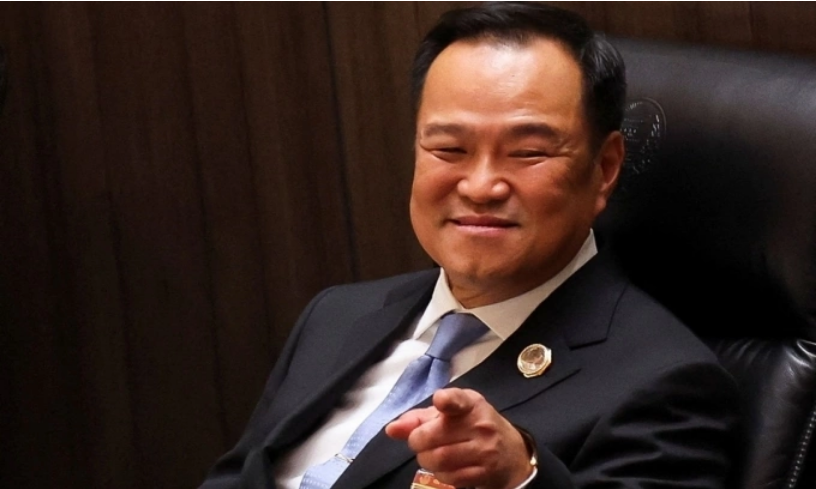 Ông Anutin Charnvirakul tham dự phiên bỏ phiếu bầu thủ tướng mới tại quốc hội ở thủ đô Bangkok, Thái Lan, ngày 5/9. Ảnh: Reuters