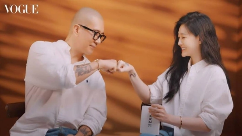 DJ Koo và Từ Hy Viên chụp hình tạp chí năm 2022. Ảnh: Vogue Taiwan